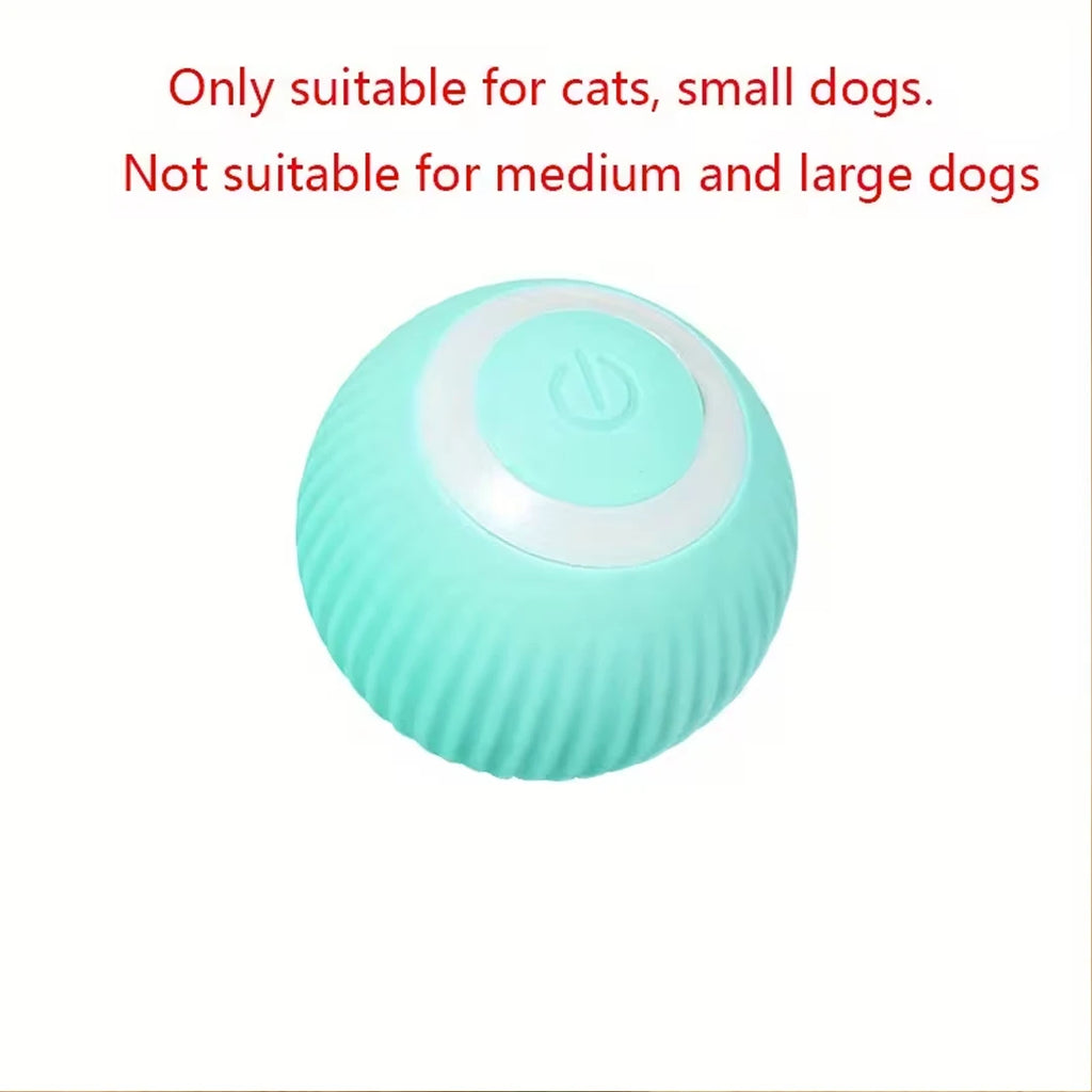 Automatic Rolling Ball Cat Toy USB Rechargeable Interactive Motion Activated Glow in the Dark Silicone Pet Ball Toy Safe for All