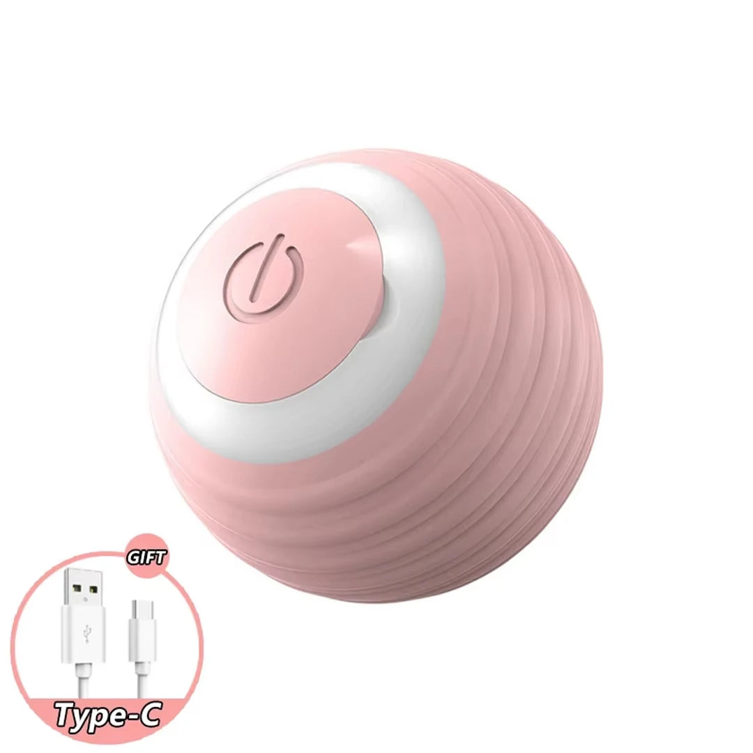Automatic Rolling Ball Cat Toy USB Rechargeable Interactive Motion Activated Glow in the Dark Silicone Pet Ball Toy Safe for All