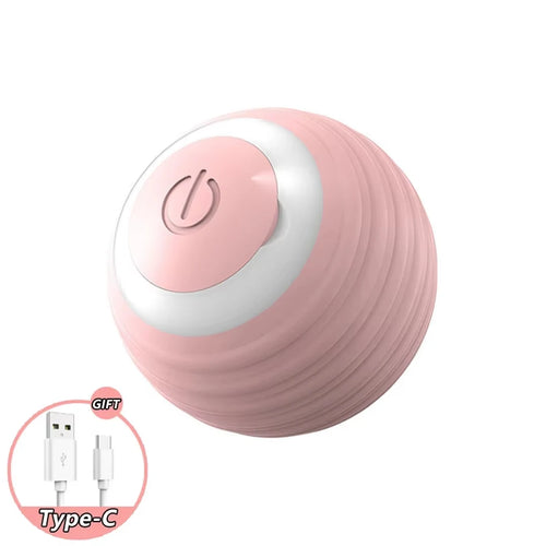 Automatic Rolling Ball Cat Toy USB Rechargeable Interactive Motion Activated Glow in the Dark Silicone Pet Ball Toy Safe for All